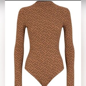 SKIMS FENDI LONG SLEEVE BODYSUIT